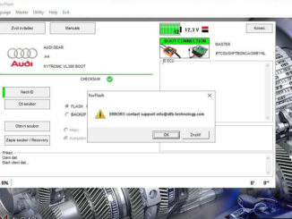 foxflash cannot connect to audi vl300 solution 3