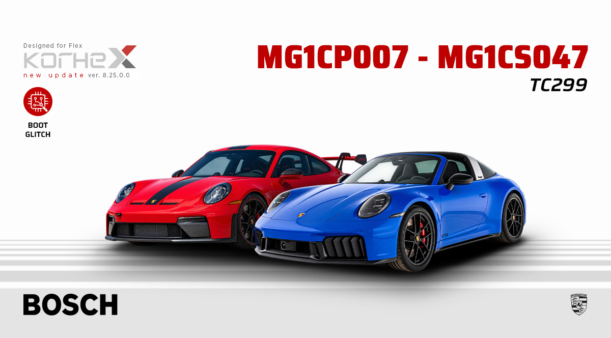 porsche bosch mg1 boot glitch with korhex